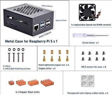 Zubehörset für Raspberry Pi 5 Gehäuse