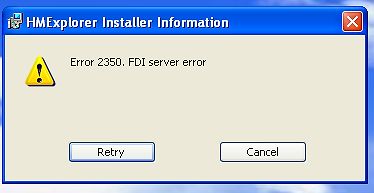Fehlermeldung HMExplorer Installer