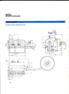 Technische Zeichnung mechanischer Abmessungen MLT-E2 AT2097