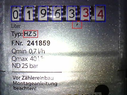 Nahaufnahme eines Wasserzählers