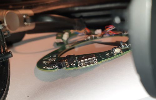 Leiterplatte mit USB-C und Mikro-USB Anschlüssen
