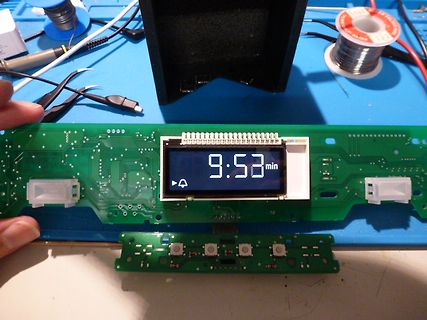 Leiterplatte mit LCD-Display und Tastenmodul