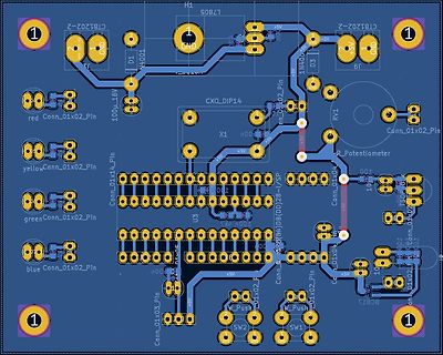 PCB-Layout einer Leiterplatte