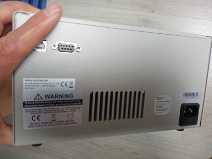 Rückseite eines elektronischen Geräts