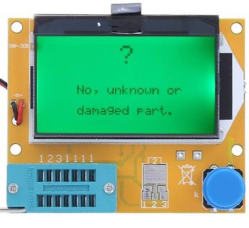 Leiterplatte mit LCD-Display und Bauteilen