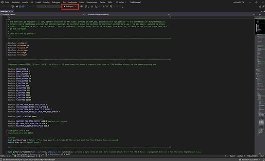 C++ Quellcode in einem Texteditor