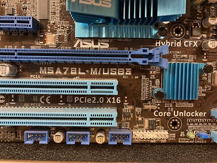 Detailaufnahme eines ASUS M5A78L-M/USB3 Mainboards