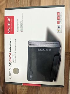 Verpackung eines MS-TECH USB 2.0 IDE/SATA Festplattengehäuses