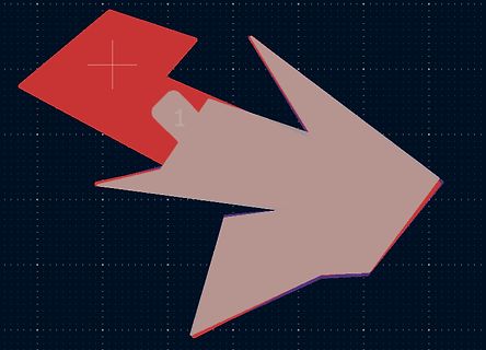 Abstraktes Logo oder Grafik mit Pfeilform