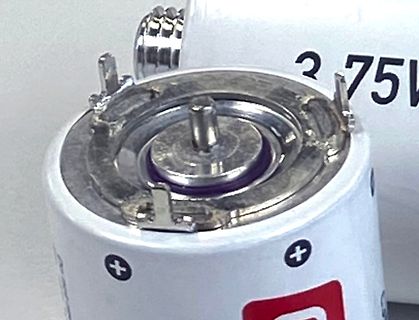 Nahaufnahme einer Lampenfassung