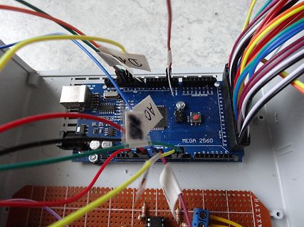 Arduino Mega 2560 mit Verkabelung