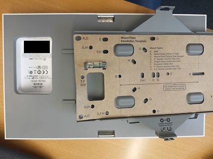 Montageschablone für eine Cisco Meraki Mount Plate