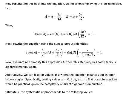 Mathematische Herleitung einer trigonometrischen Gleichung