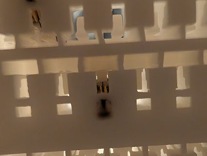 Abstraktes Foto von Licht und Schatten