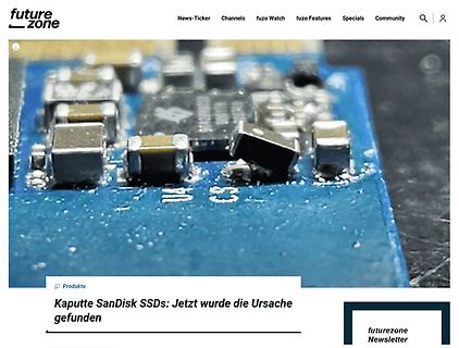 Makroaufnahme einer Leiterplatte mit SMD-Bauteilen