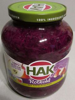 Glas HAK Rotkohl mit Apfelstücken