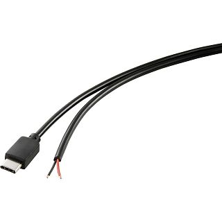 USB-C Kabel mit abisolierten Adern