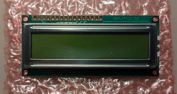 LCD-Display Modul auf Luftpolsterfolie