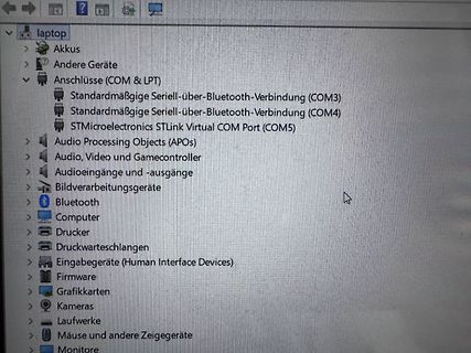 Foto eines Computerbildschirms mit Windows Geräte-Manager
