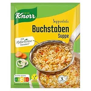 Knorr Buchstaben Suppe Verpackung
