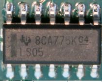Integrierter Schaltkreis LS05 auf Leiterplatte