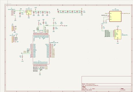 Schaltplan eines Mikrocontroller-Designs