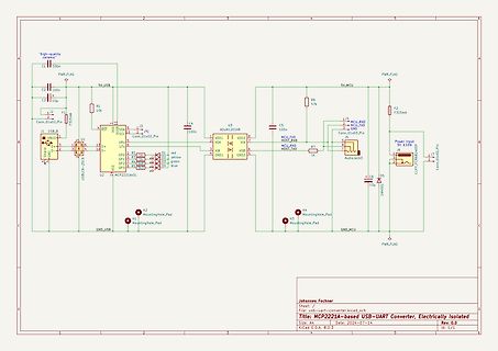 Schaltplan eines USB-UART-Konverters