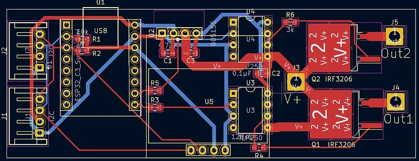 PCB-Layout einer Leiterplatte