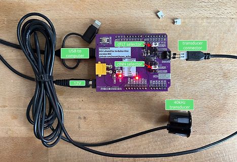 Arduino Uno Shield für Ultraschall-Transducer