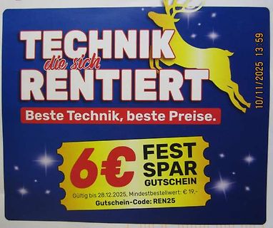 Werbegutschein für Technik