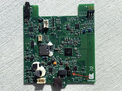 Leiterplatte eines Tonies Hörfiguren-Systems