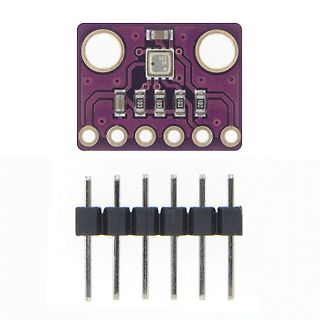 Leiterplatte mit SMD-Bauteilen und Stiftleiste
