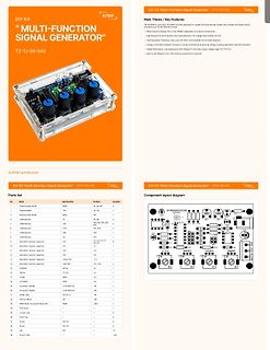 Produktseite eines Multi-Function Signal Generator DIY Kits