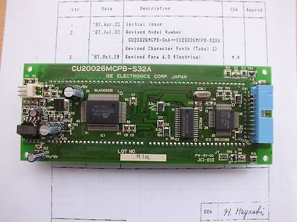 Leiterplatte ISE ELECTRONICS CORP. JAPAN CU20026MCPB-S32A