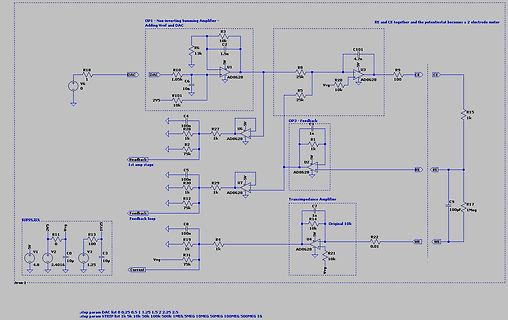 Schaltplan eines Zwei-Elektroden-Potentiostaten