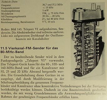 Teleport VI Vierkanal-FM-Sender Detailaufnahme