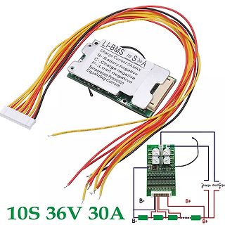 10S 36V 30A Li-BMS Batteriemanagementsystem