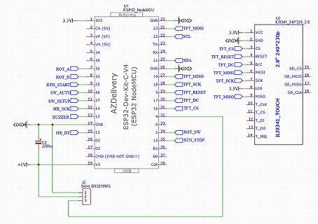 Schaltplan ESP32 NodeMCU mit ILI9341 Display