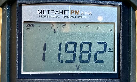 Display eines Multimeters