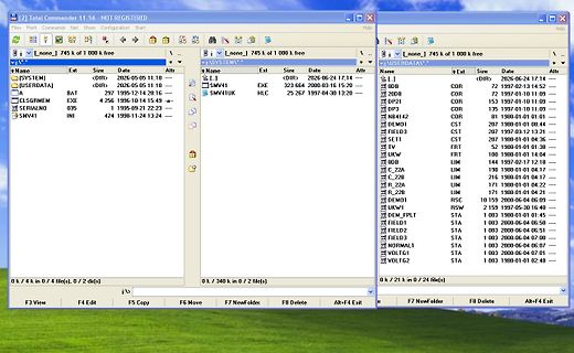 Dateimanager Total Commander Fenster mit Dateilisten