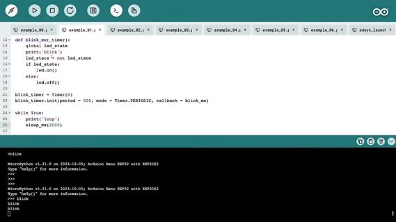 Screenshot eines Code-Editors und einer Python-Konsole