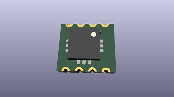 3D-CAD-Modell eines Mikrocontroller-Moduls