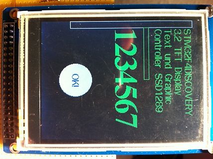 STM32F4DISCOVERY TFT Display mit Text und Zahlen
