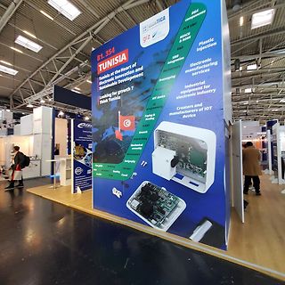 Messestand der Firma Ellentica in Tunesien