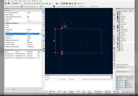 CAD-Software Ansicht eines PCB-Layouts