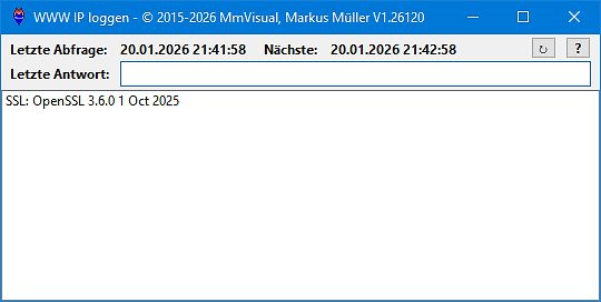 Software-Fenster WWW IP loggen