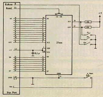 Schaltplan eines EPROM-Bausteins