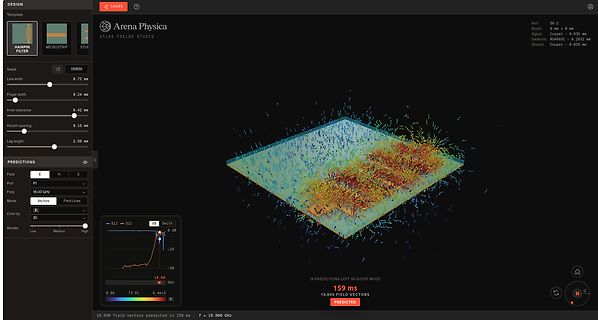 Simulation elektromagnetischer Felder in Arena Physica