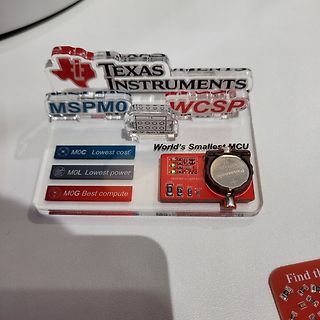 Texas Instruments MSPM0 WCSP Werbeaufsteller