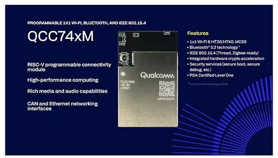 Produktpräsentation Qualcomm QCC74xM Connectivity Module